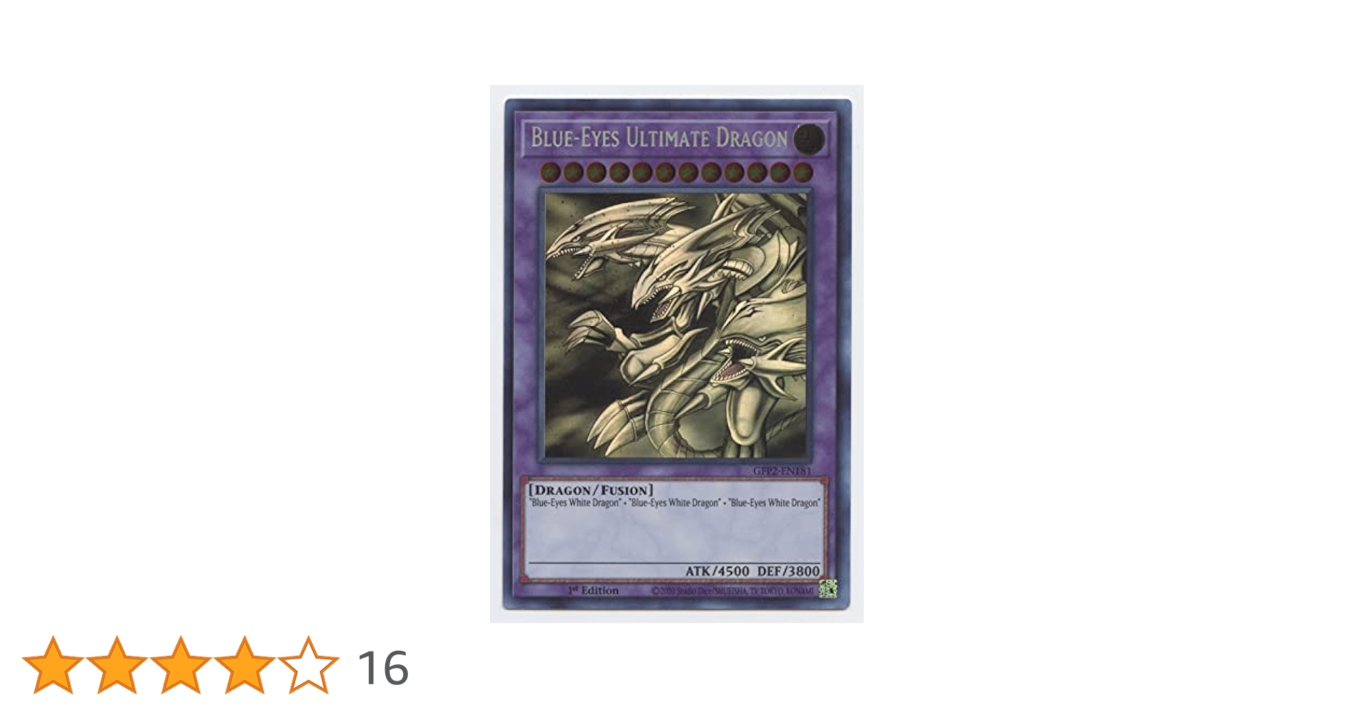 Amazon.co.jp: Blue-Eyes Ultimate Dragon GFP2-EN181 ゴースト